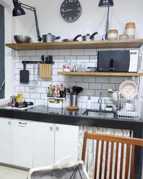 15 Inspirasi Rak  Dapur  Minimalis Bikin Rumah Makin Cantik