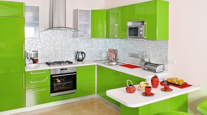 Model Dapur Minimalis Nuansa Hijau Cerah Model Dapur